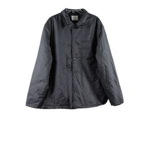 Stylus Black Men's Windbreaker Light Jacket Snap Button Closure XL